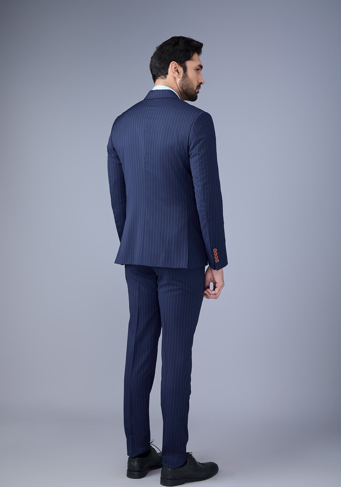 Navy Double Breasted Suit