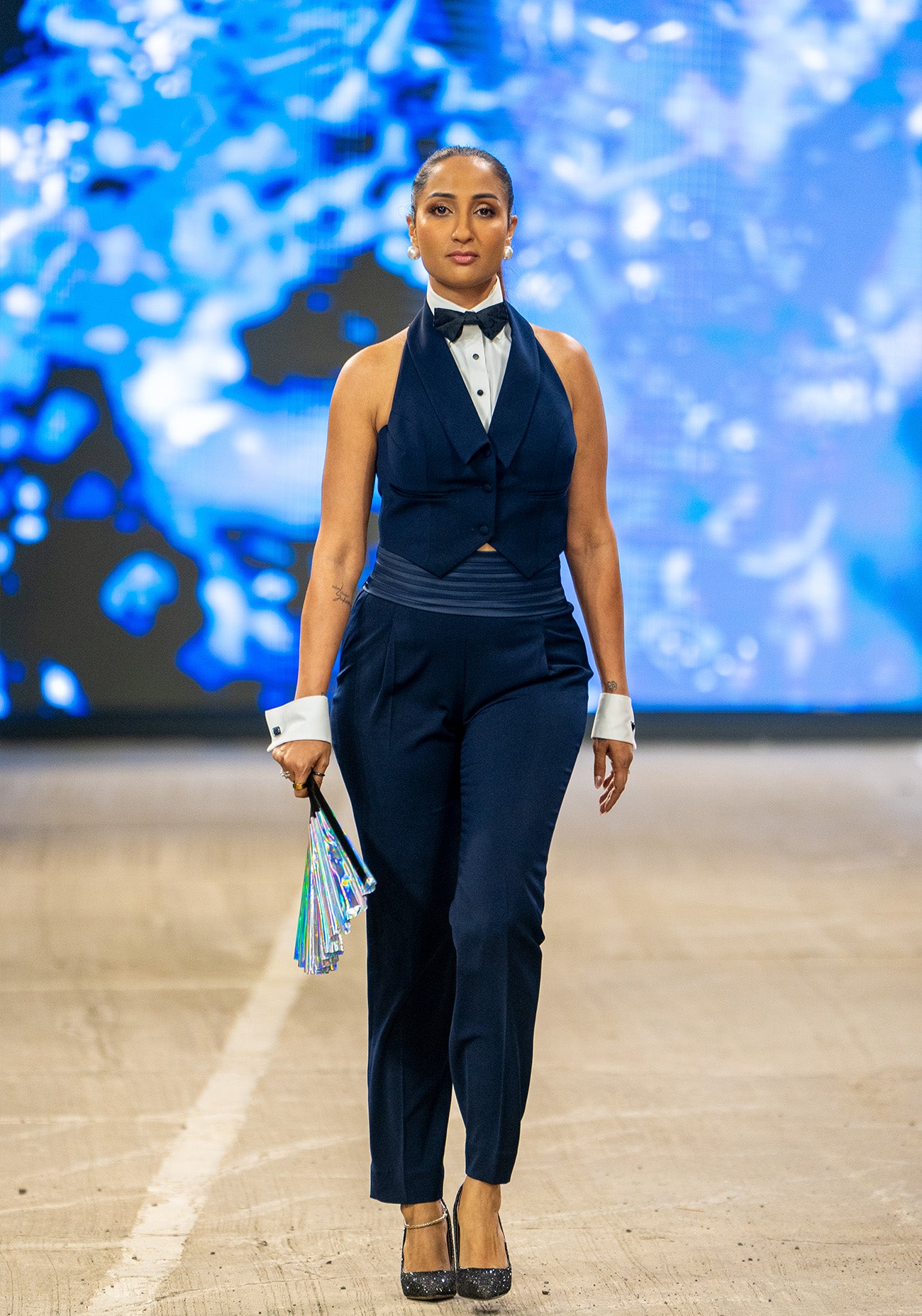 Navy Sleeveless Power Waistcoat Set
