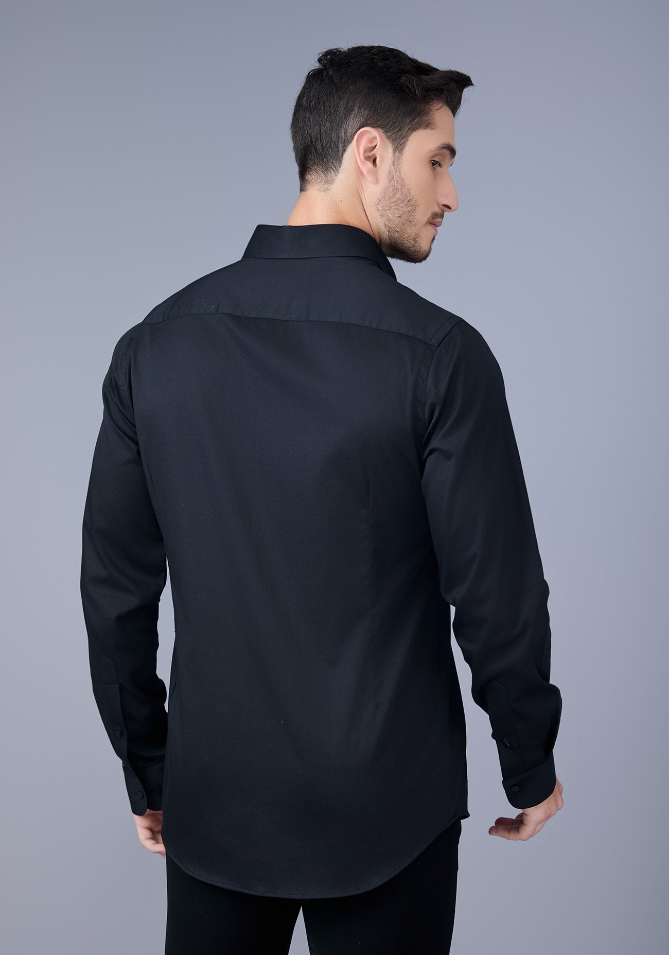 Black Embroidered Shirt