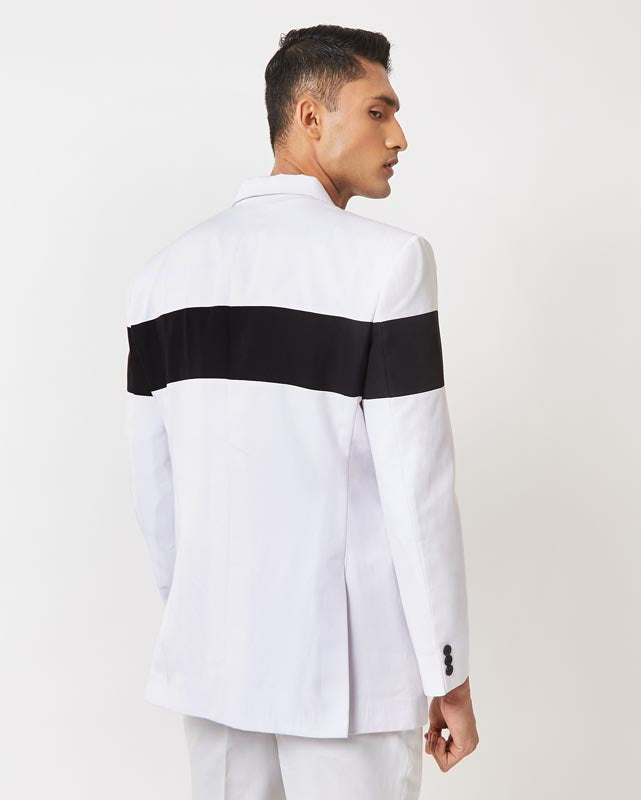 White Panel Jacket