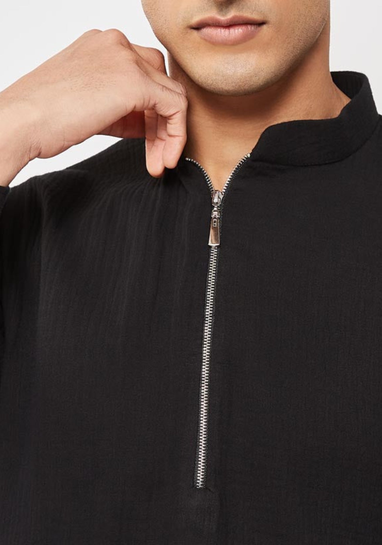 THE NOIR RIPPLE KURTA