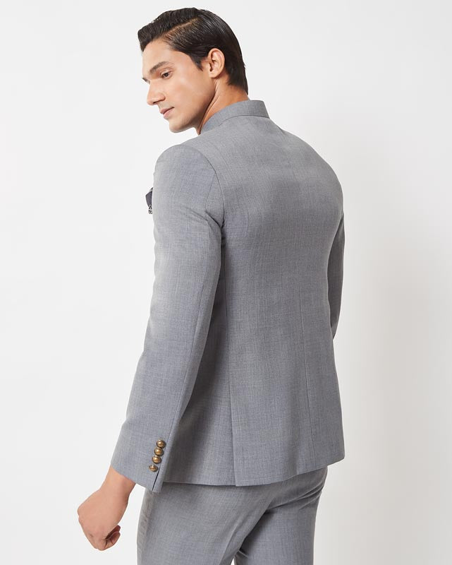 Classic Prime Grey Bandhgala