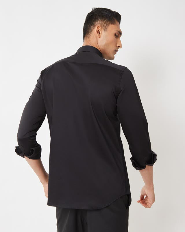 Black Bird Applique Shirt
