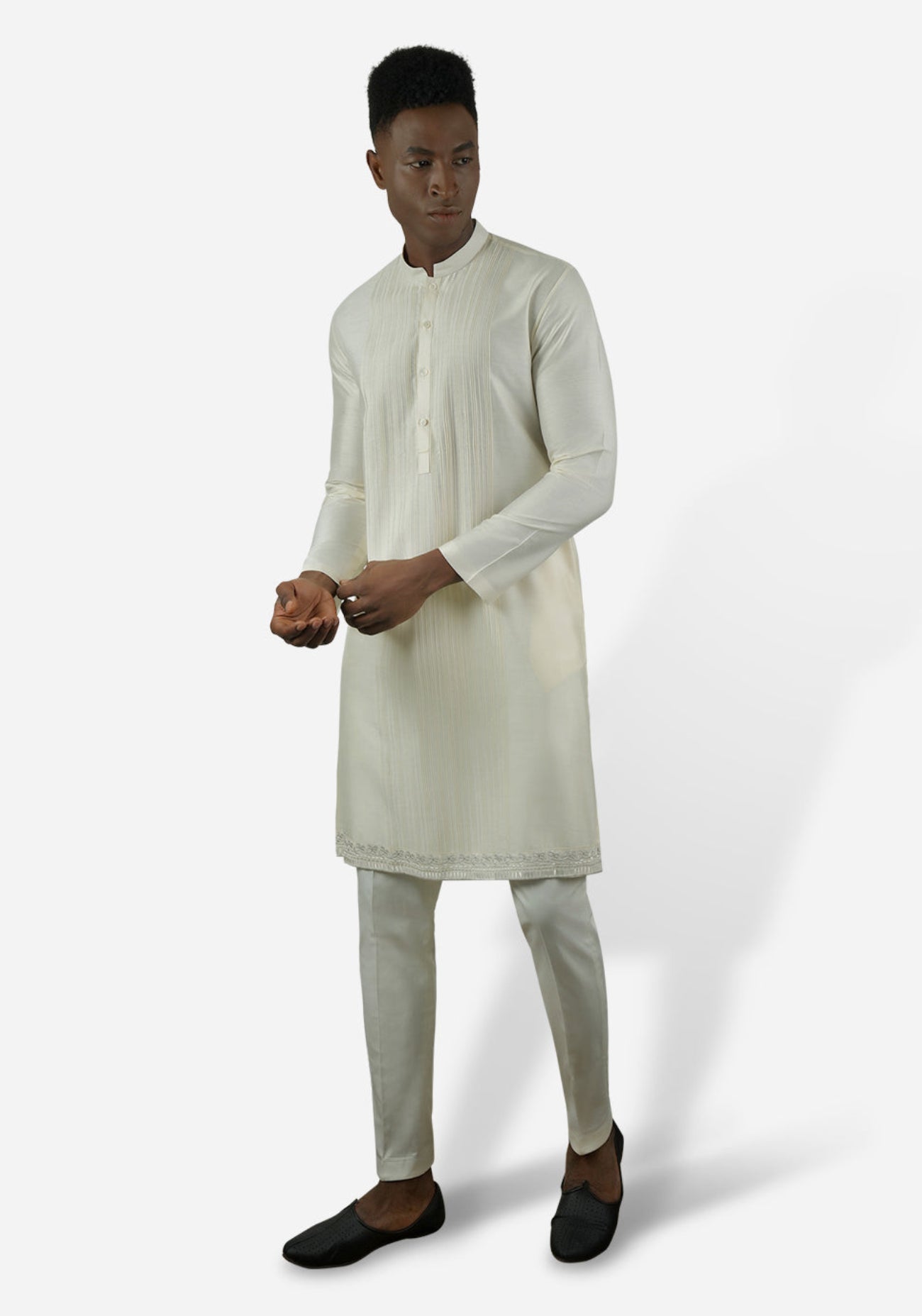 Ivory Enigmatic Embroidered Kurta Set