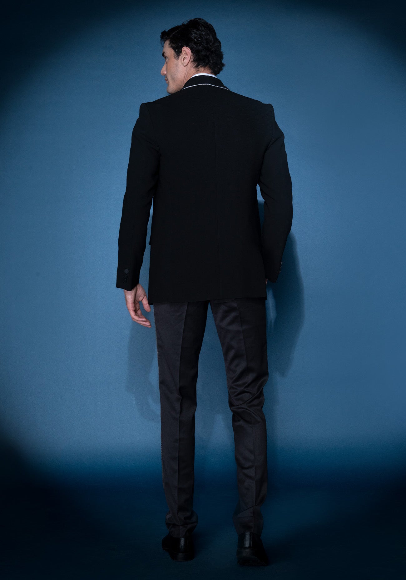 Black textured tuxedo
