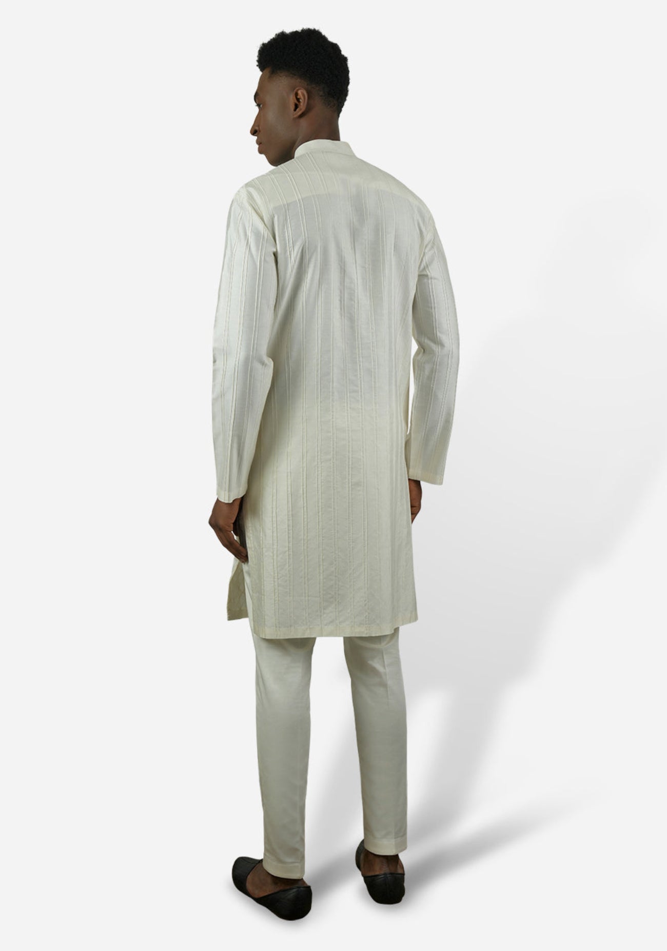 Ivory Pintuck Kurta Set