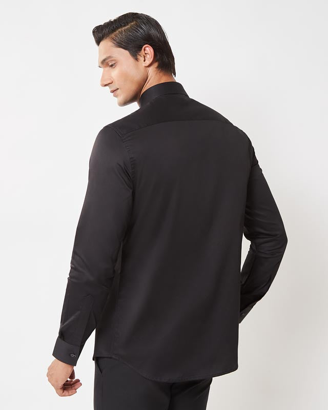 Black Sequin Shirt
