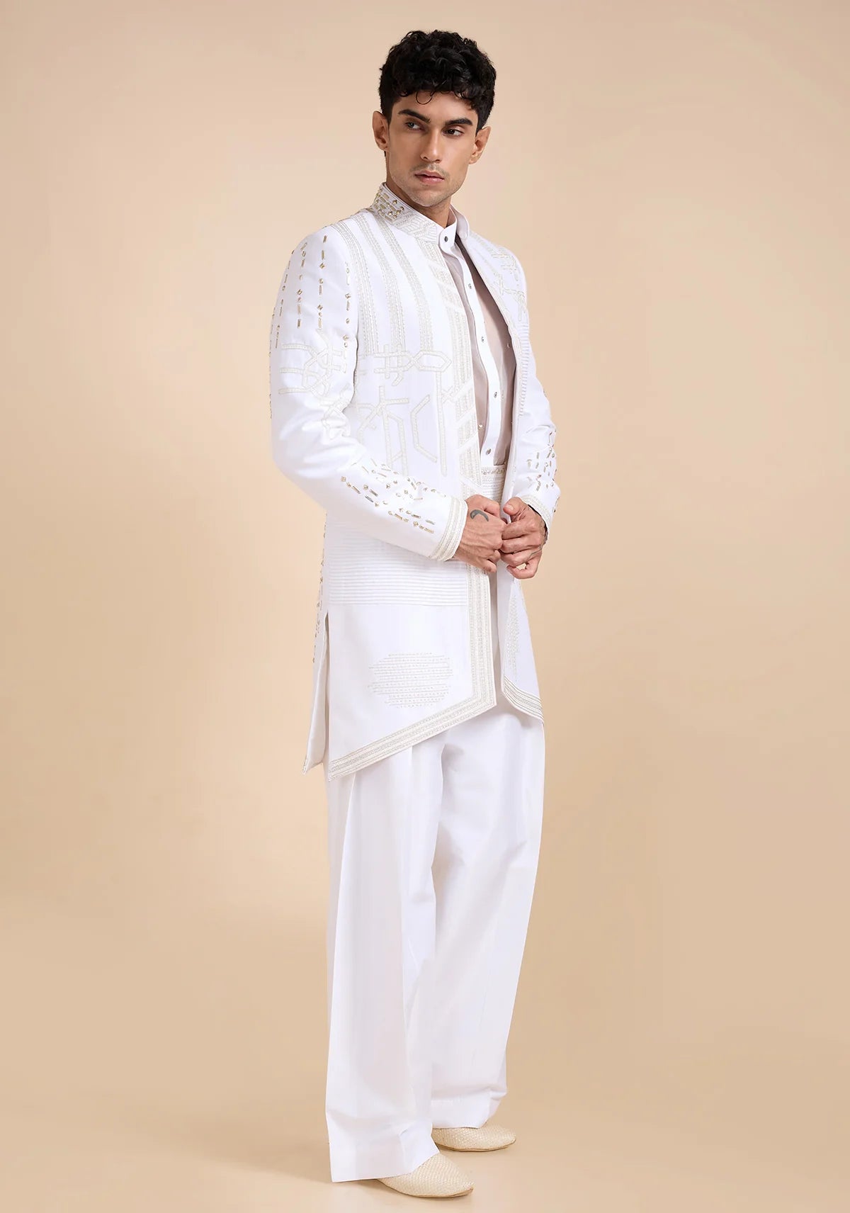 THE ALBASTER HORIZON SHERWANI SET