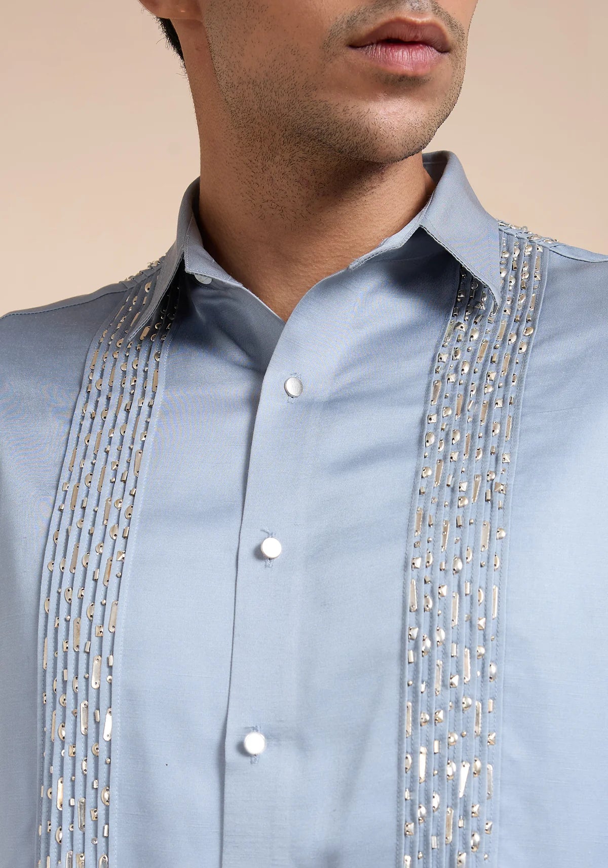 THE GLACIER WAVE KURTA SET