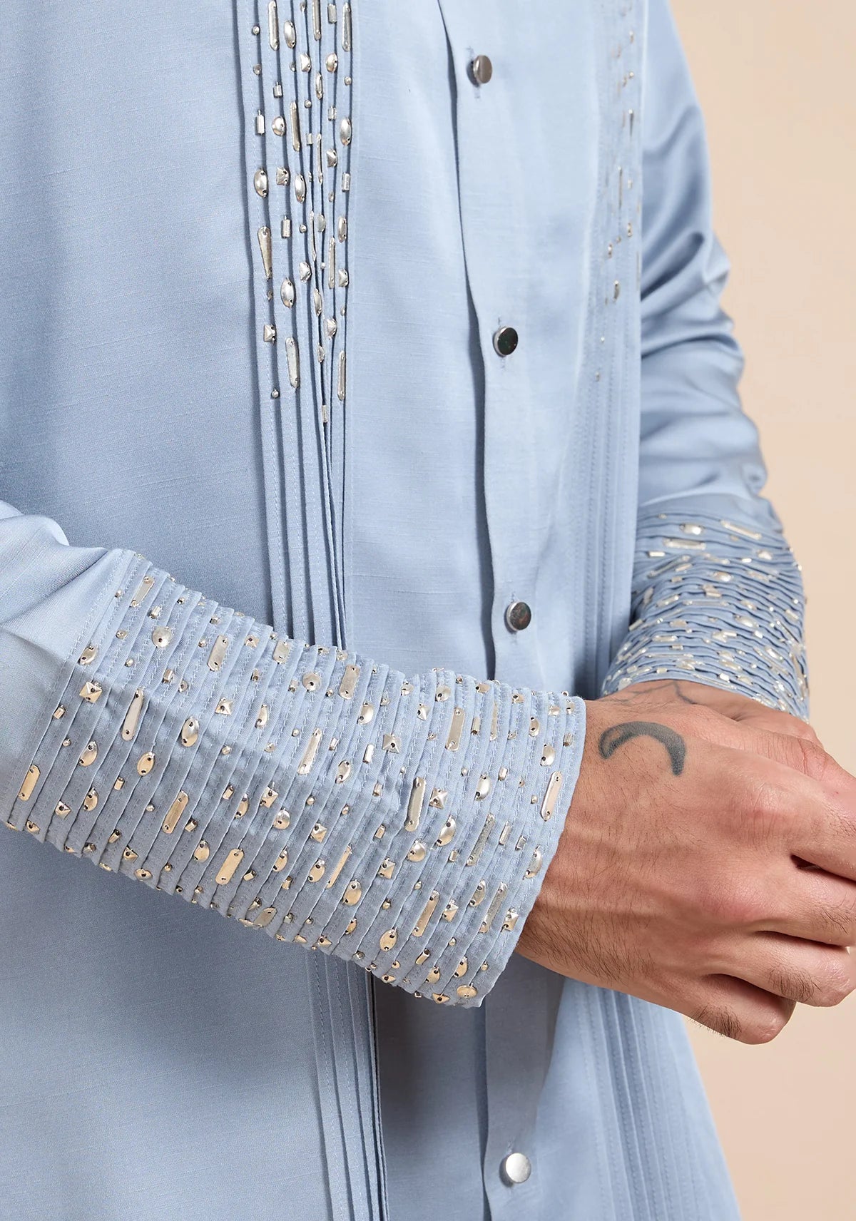THE GLACIER WAVE KURTA SET