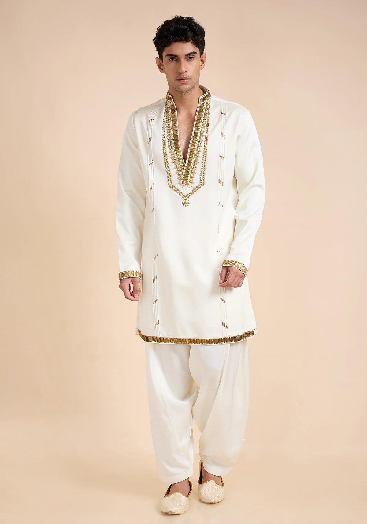 THE IVORY CASCADE KURTA SET