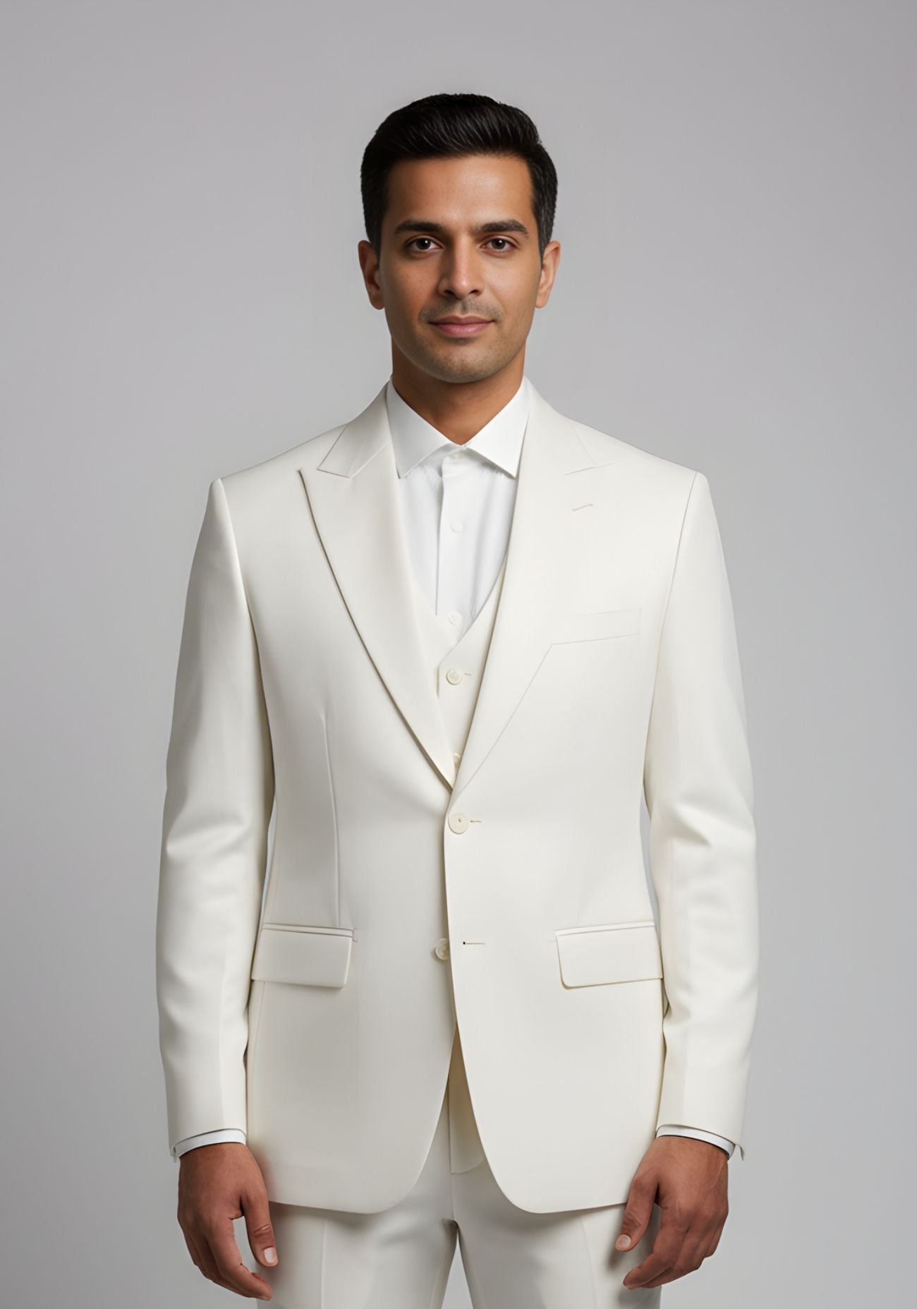 White Three Piece Suit