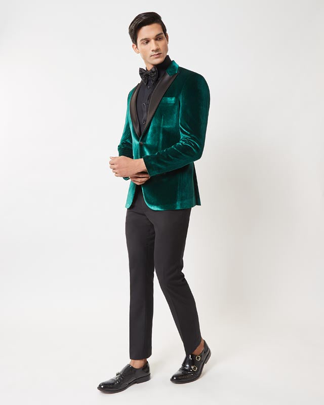Emerald Green Velvet Tuxedo