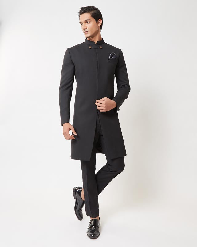 Black Encase Sherwani