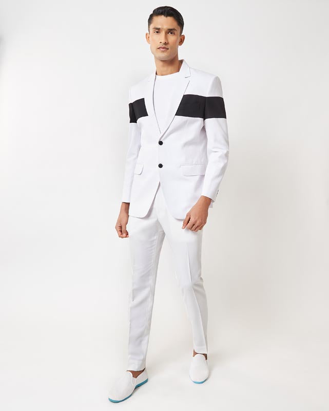 White Panel Jacket