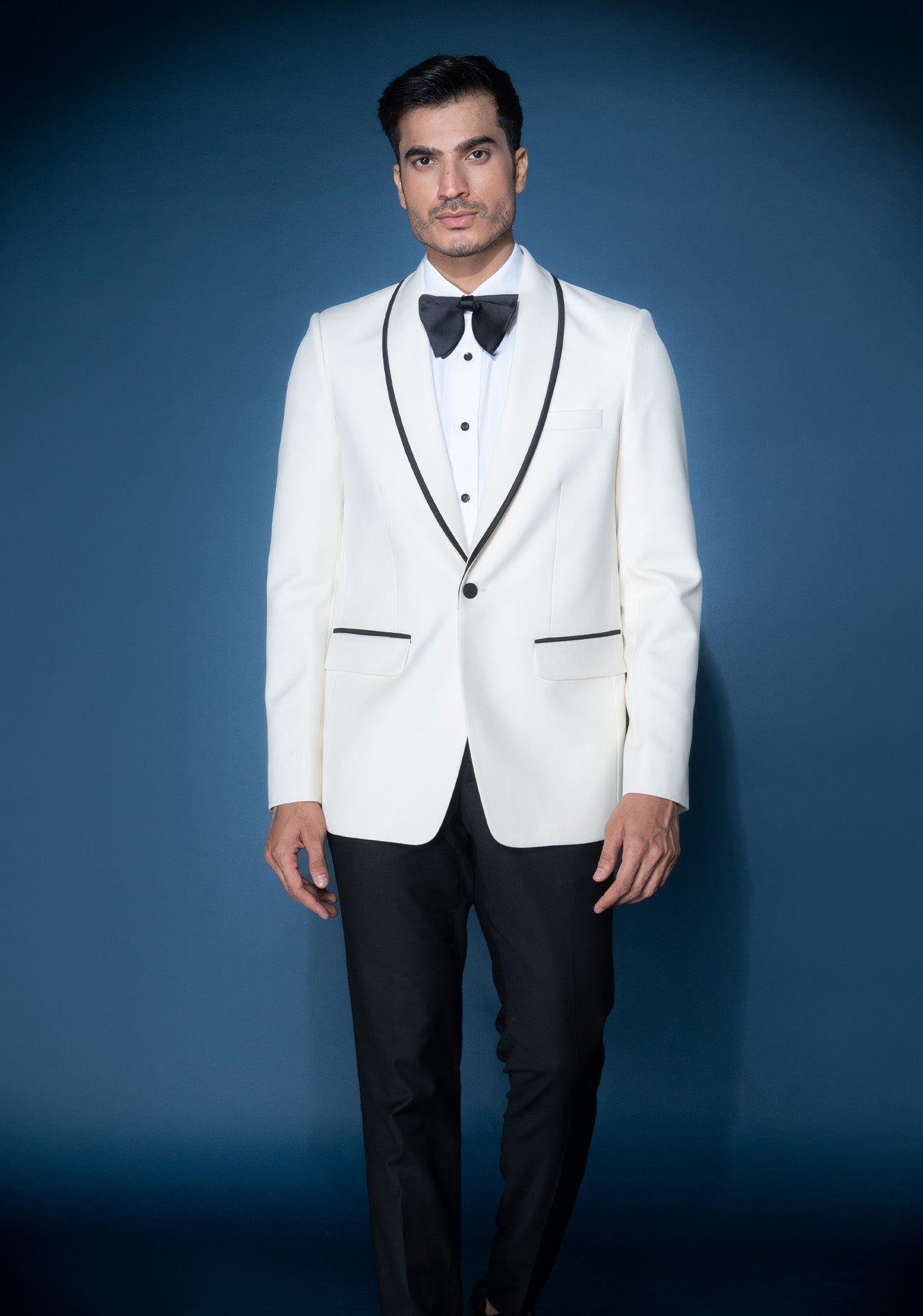 White classic tuxedo jacket