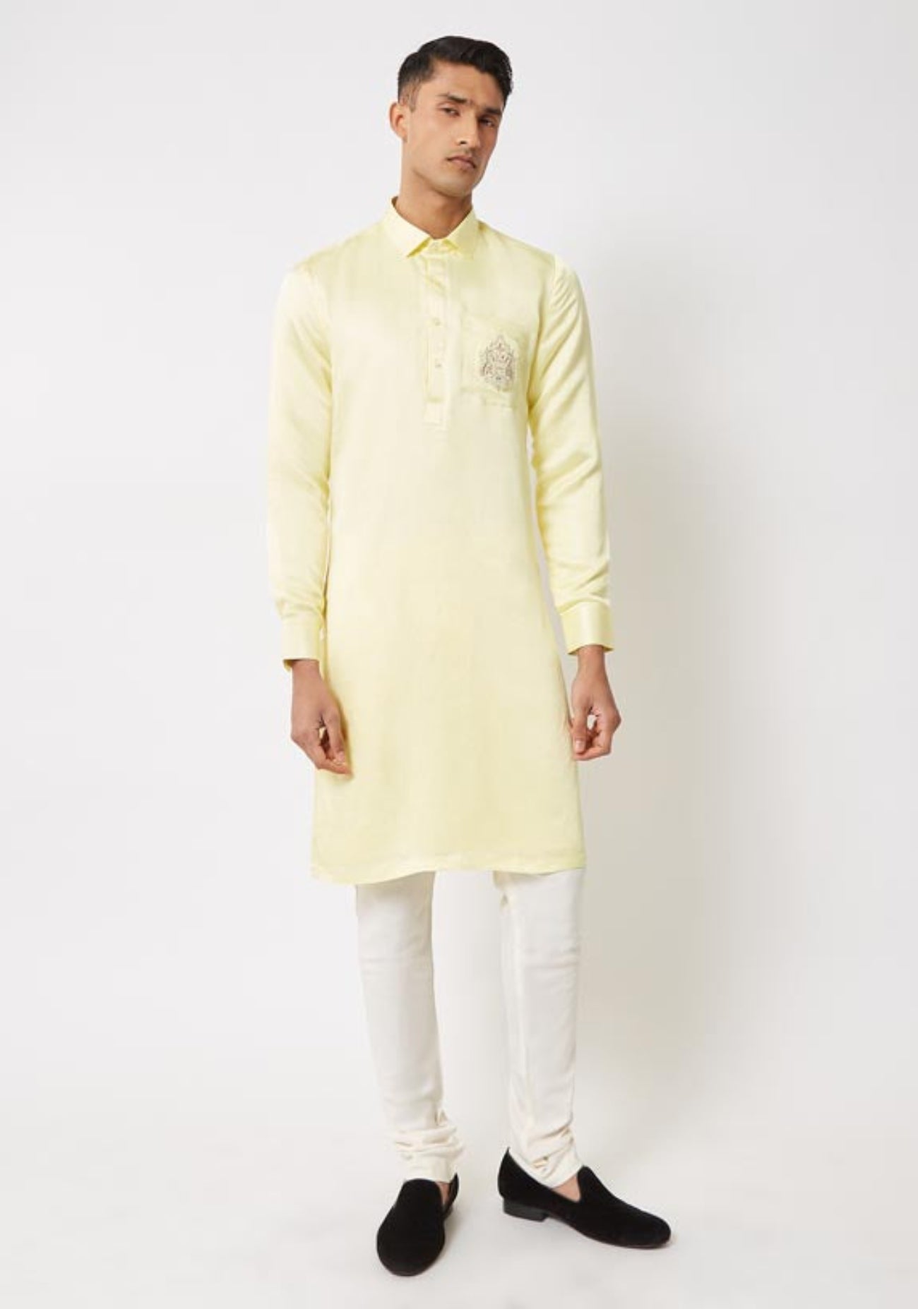 Cosmic Yellow Embroidered Kurta