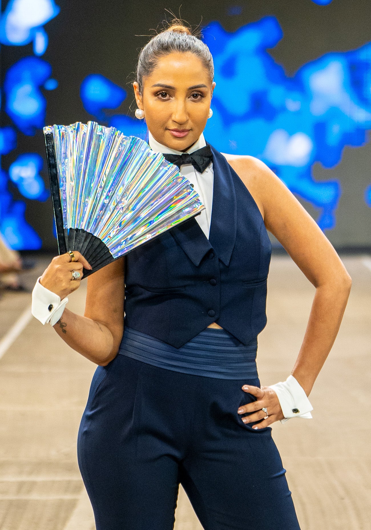 Navy Sleeveless Power Waistcoat Set
