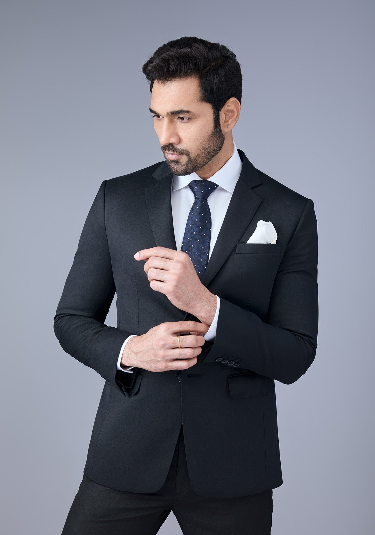 Classic Black Corporate Suit