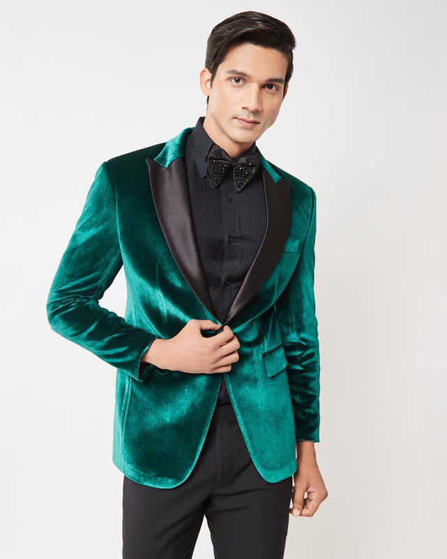 Emerald Green Velvet Tuxedo