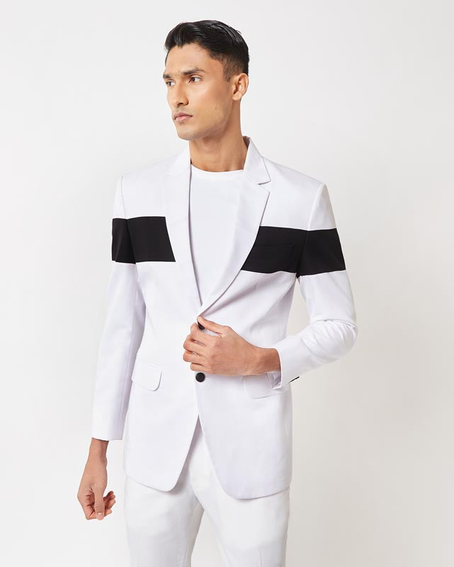 White Panel Jacket