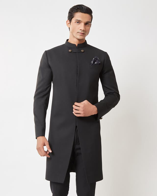 Black Encase Sherwani