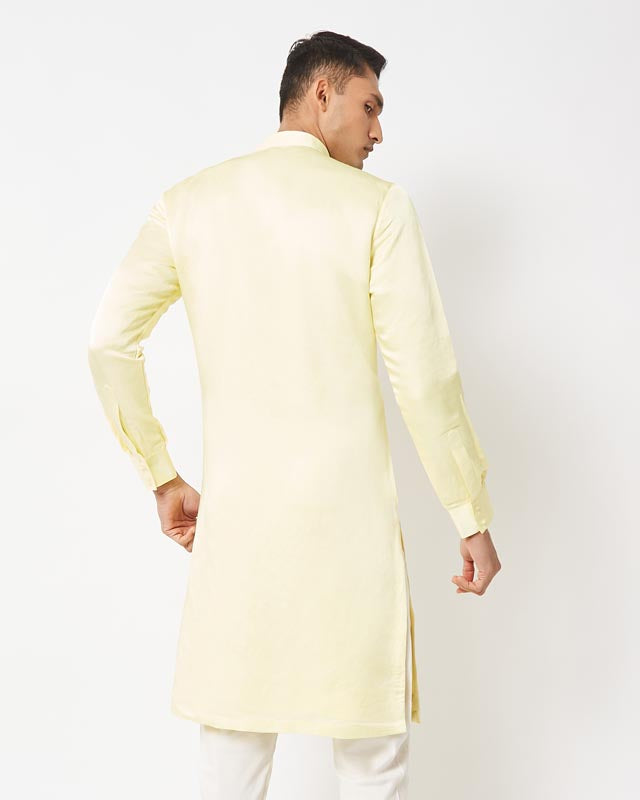Cosmic Yellow Embroidered Kurta