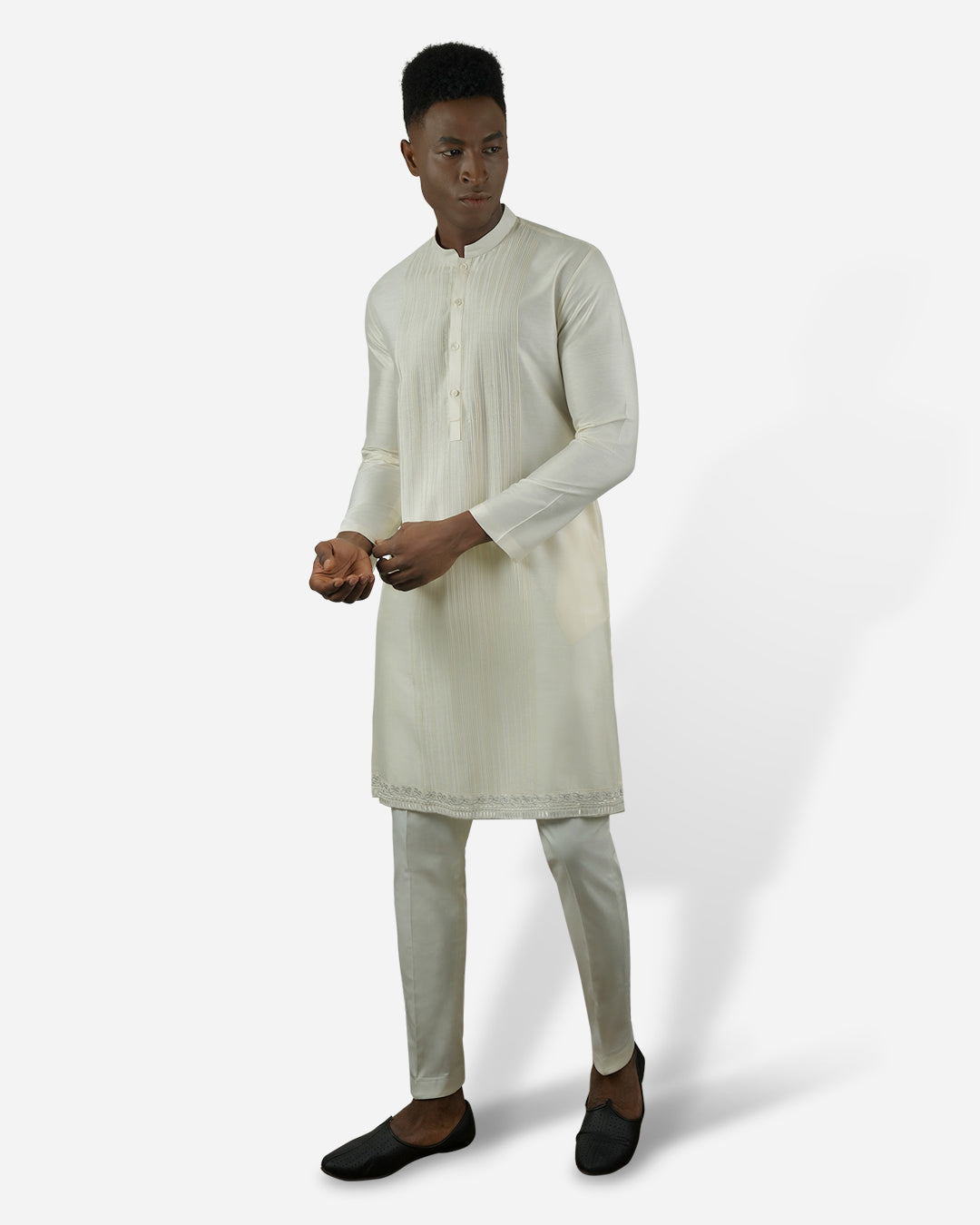 Ivory Enigmatic Embroidered Kurta Set