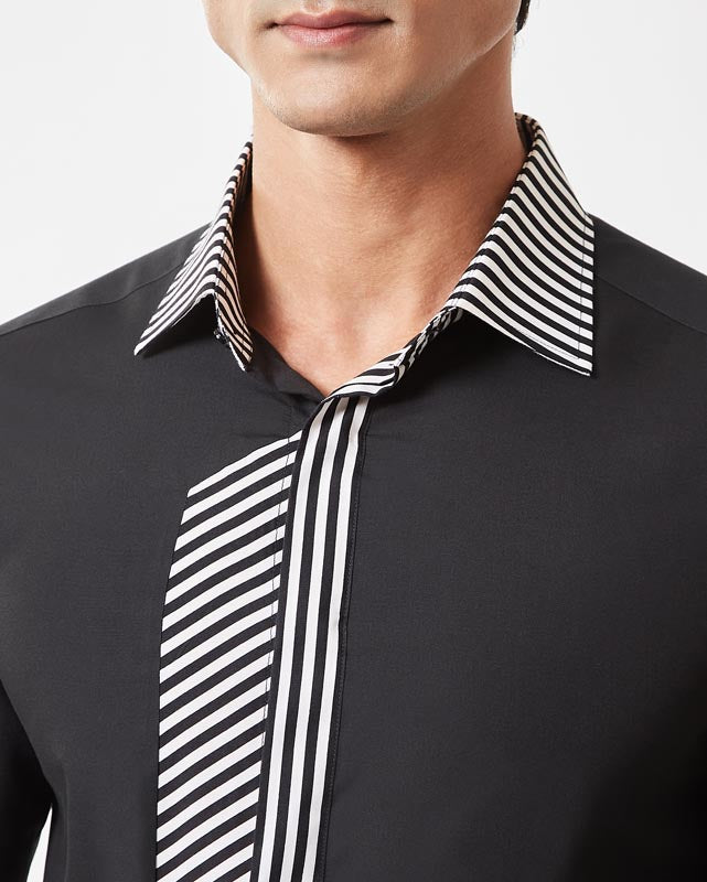 Black & White Stripe Shirt