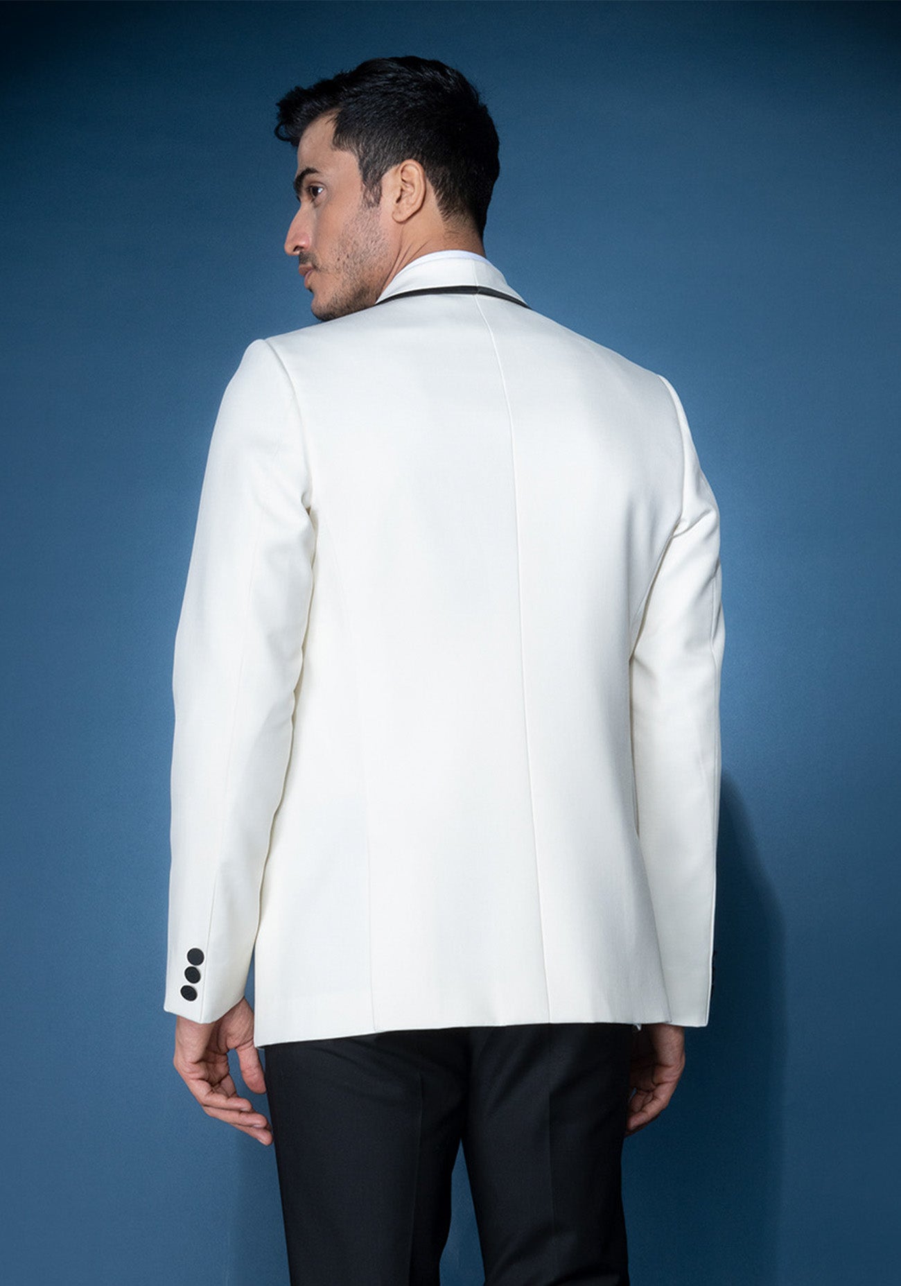 White classic tuxedo jacket
