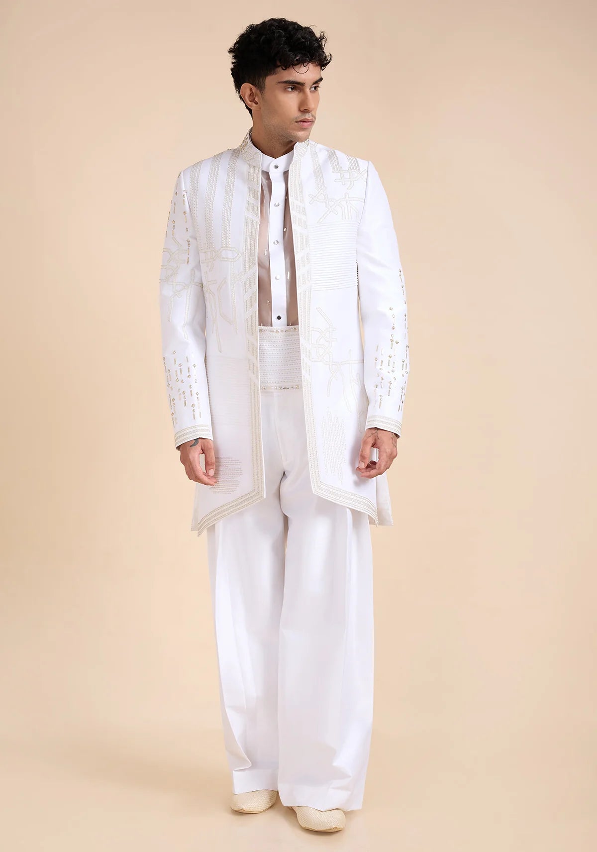 THE ALBASTER HORIZON SHERWANI SET