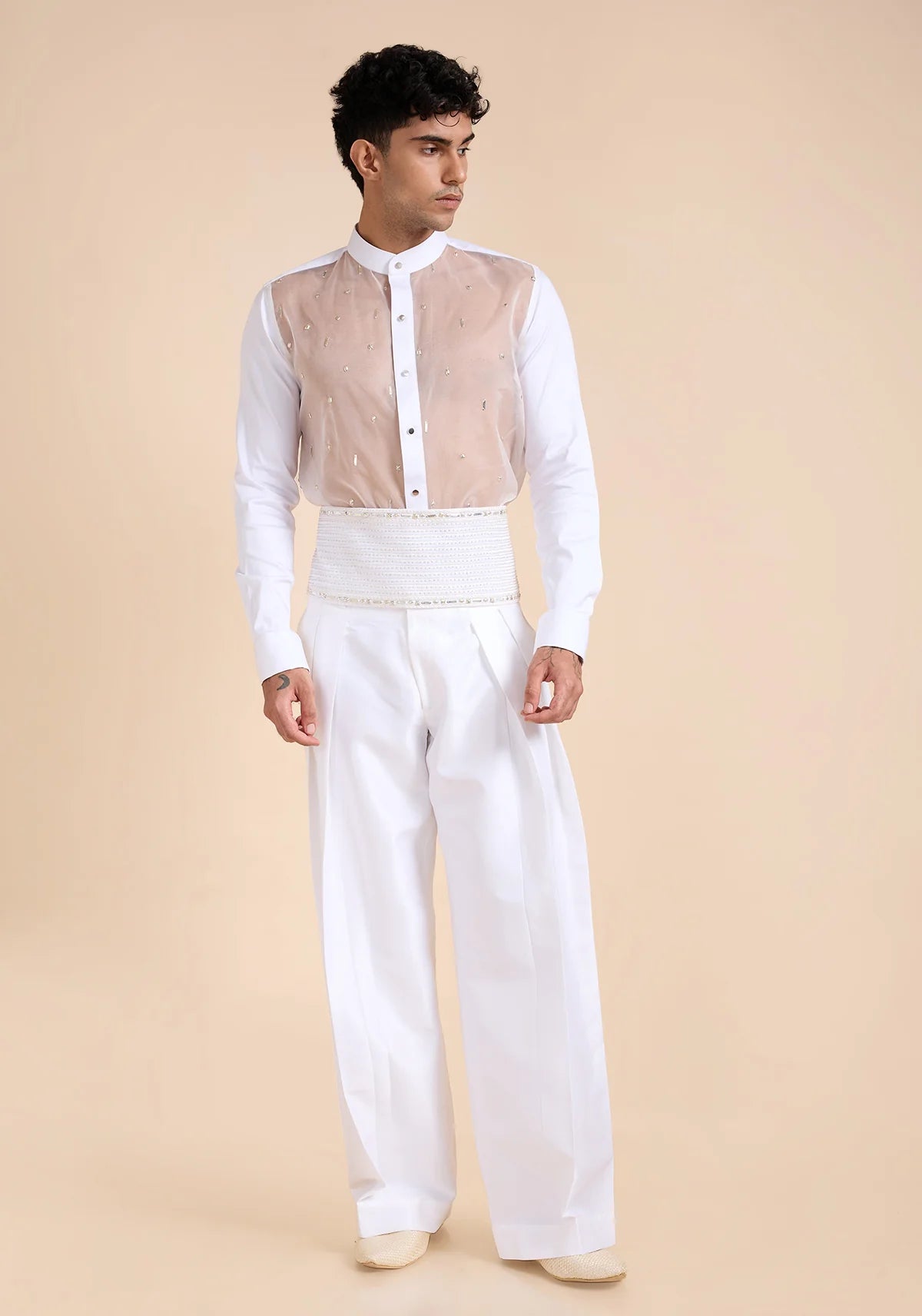 THE ALBASTER HORIZON SHERWANI SET