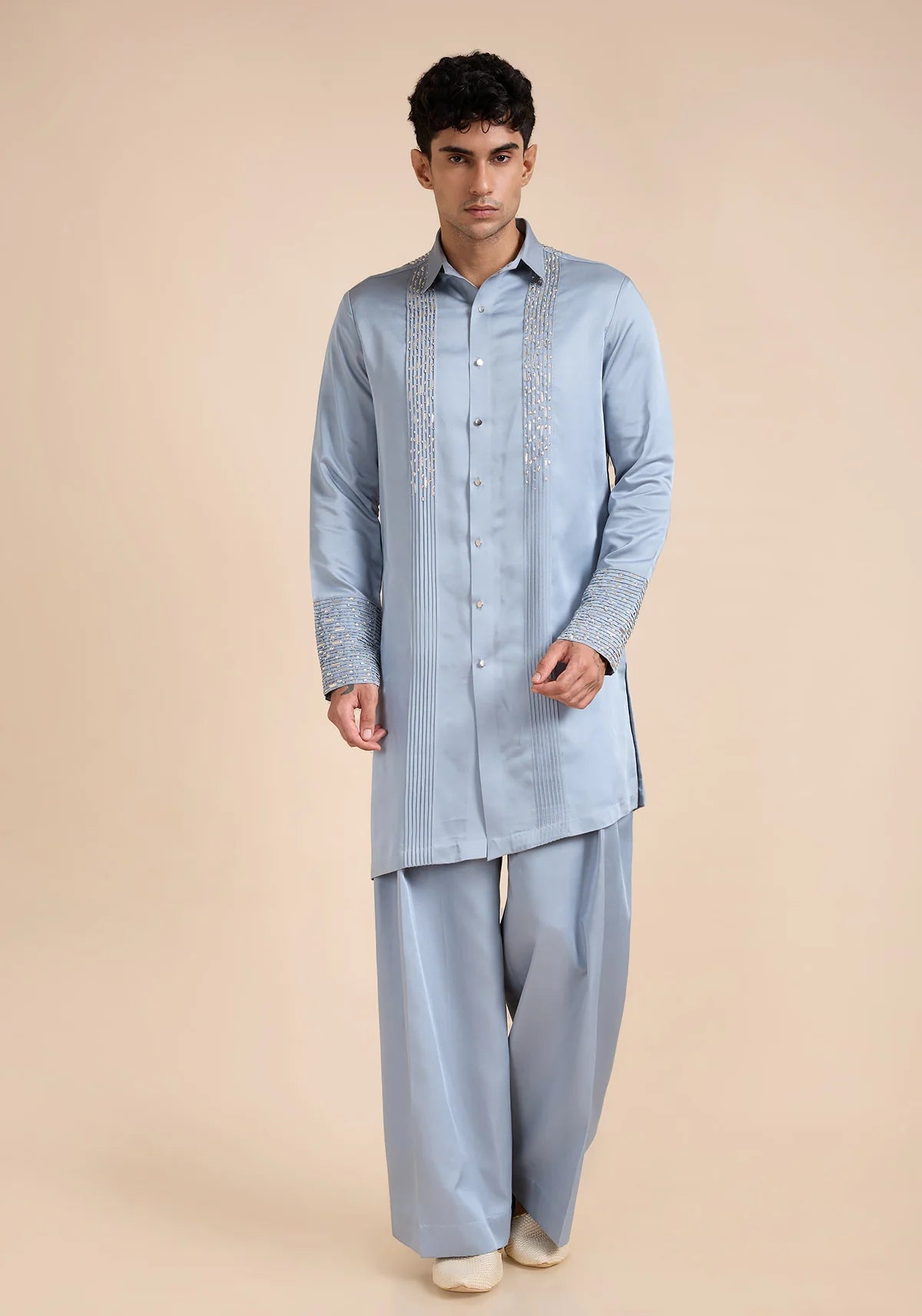 THE GLACIER WAVE KURTA SET