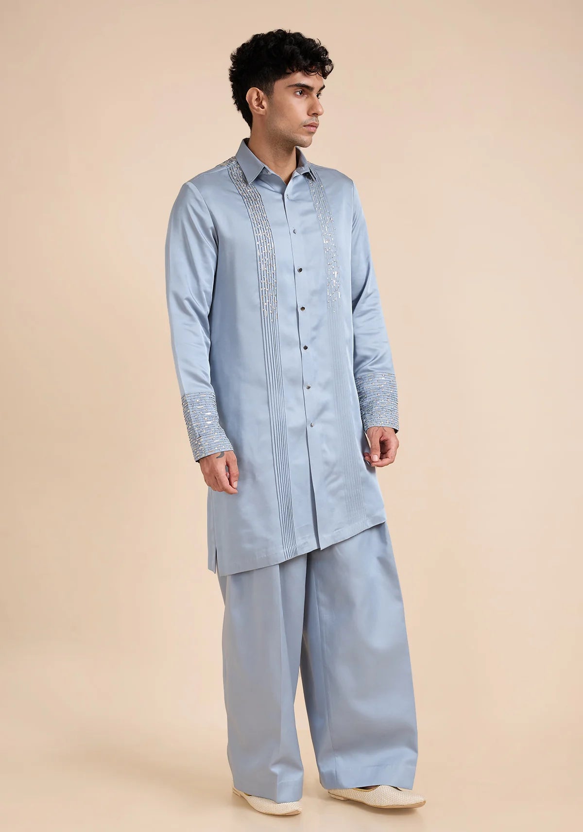 THE GLACIER WAVE KURTA SET