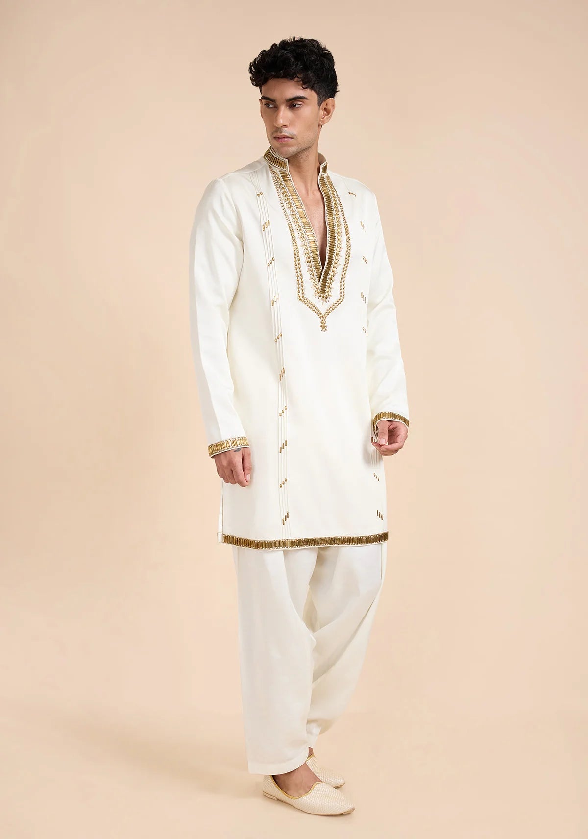 THE IVORY CASCADE KURTA SET
