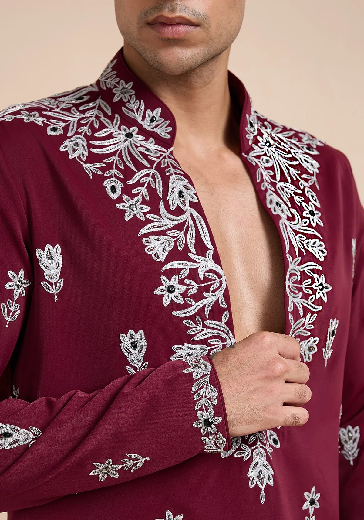 THE OBSIDIAN ROSE ENSEMBLE KURTA SET