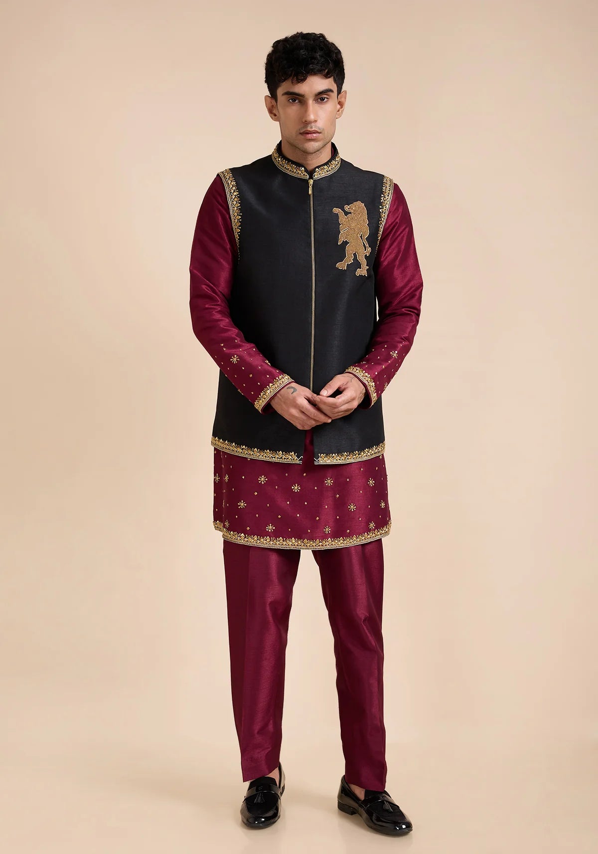 THE SULTANATE AFTERDARK NEHRU JACKET SET