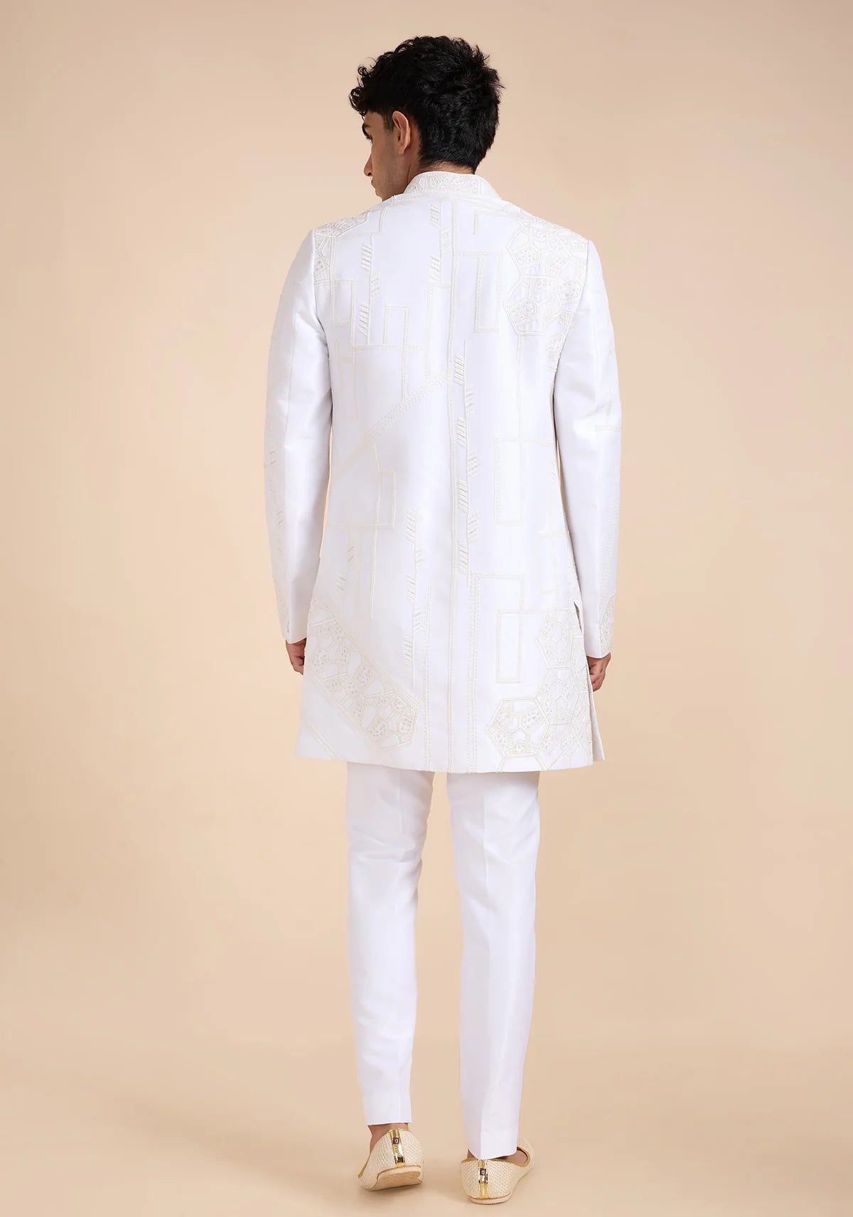 THE WHITE QUADRANT SHERWANI SET