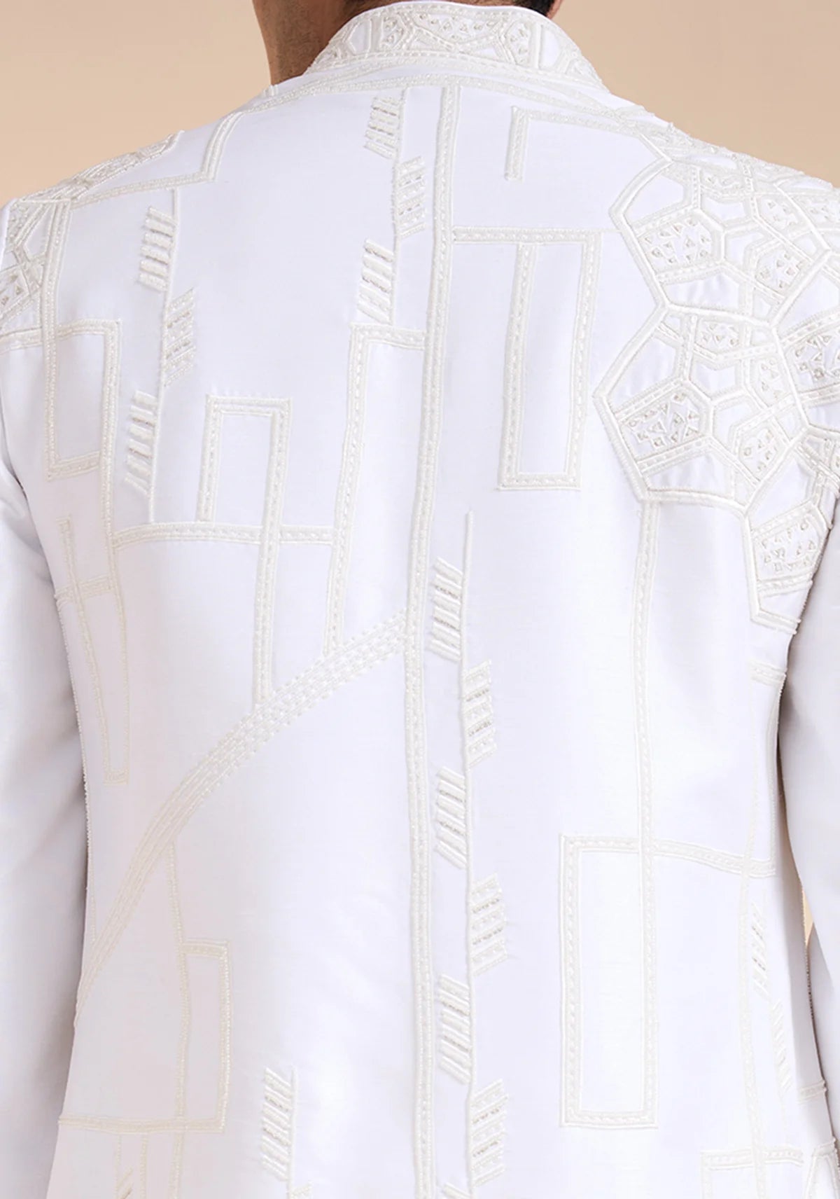 THE WHITE QUADRANT SHERWANI SET